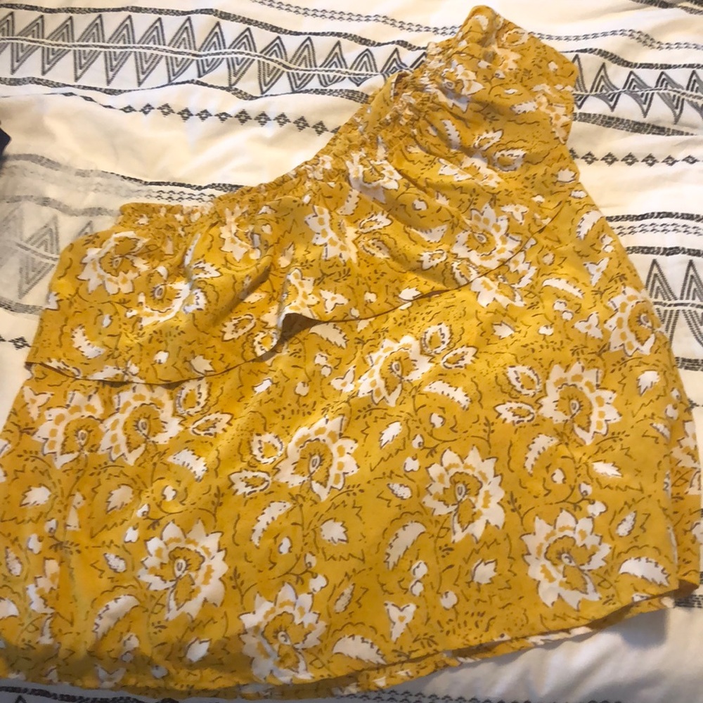 Madewell one shoulder blouse